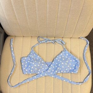 Women’s Hollister Blue Daisy Bikini Top: XL